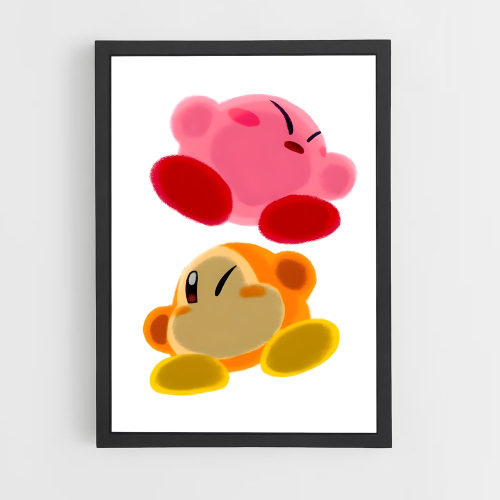 Poster Complices en Peluche – affiche Kirby (vue 2)